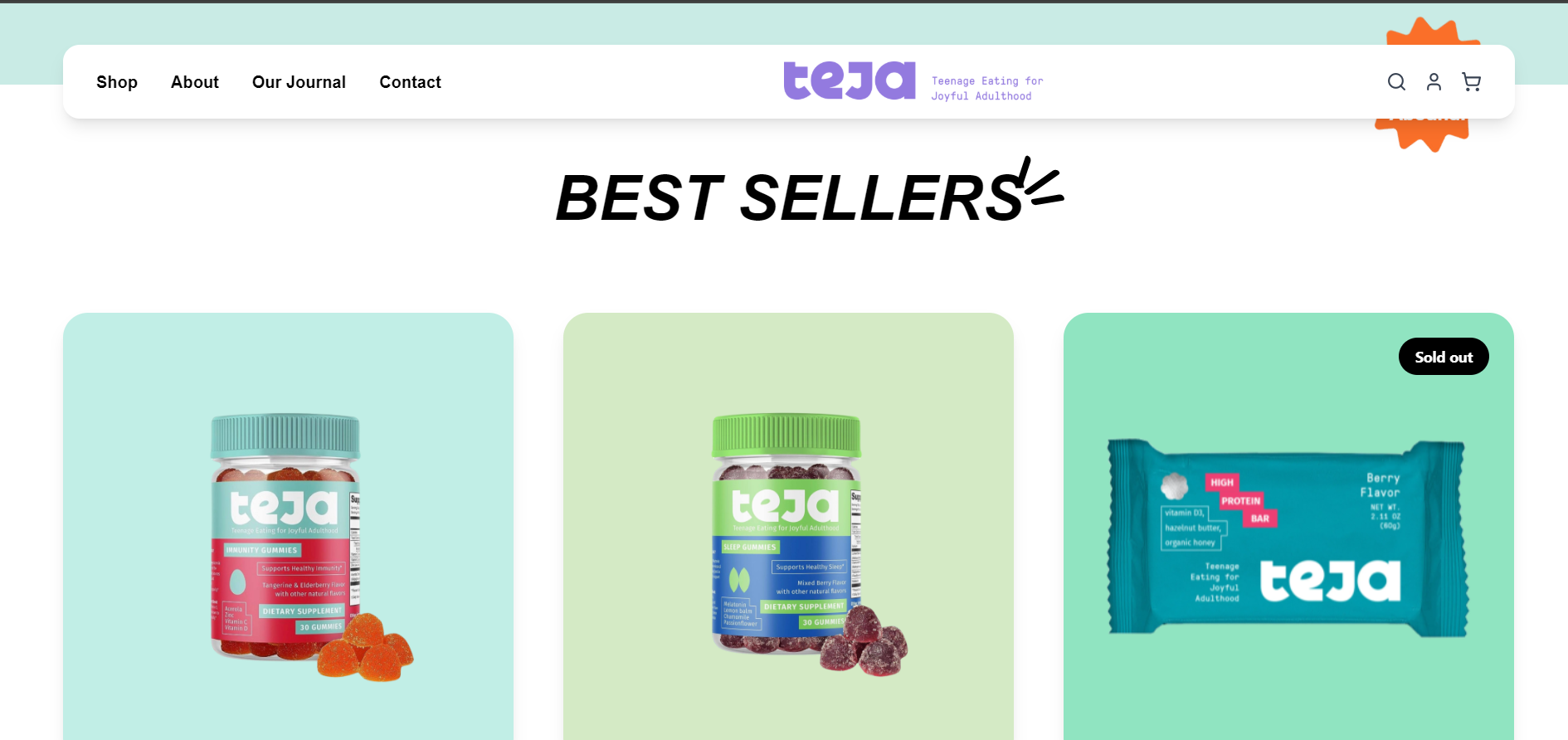 Teja Gummies Banner